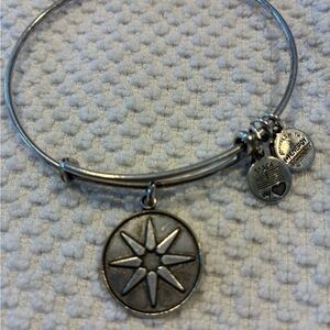 Silver Star Alex and Ani Charm Bangle Bracelet